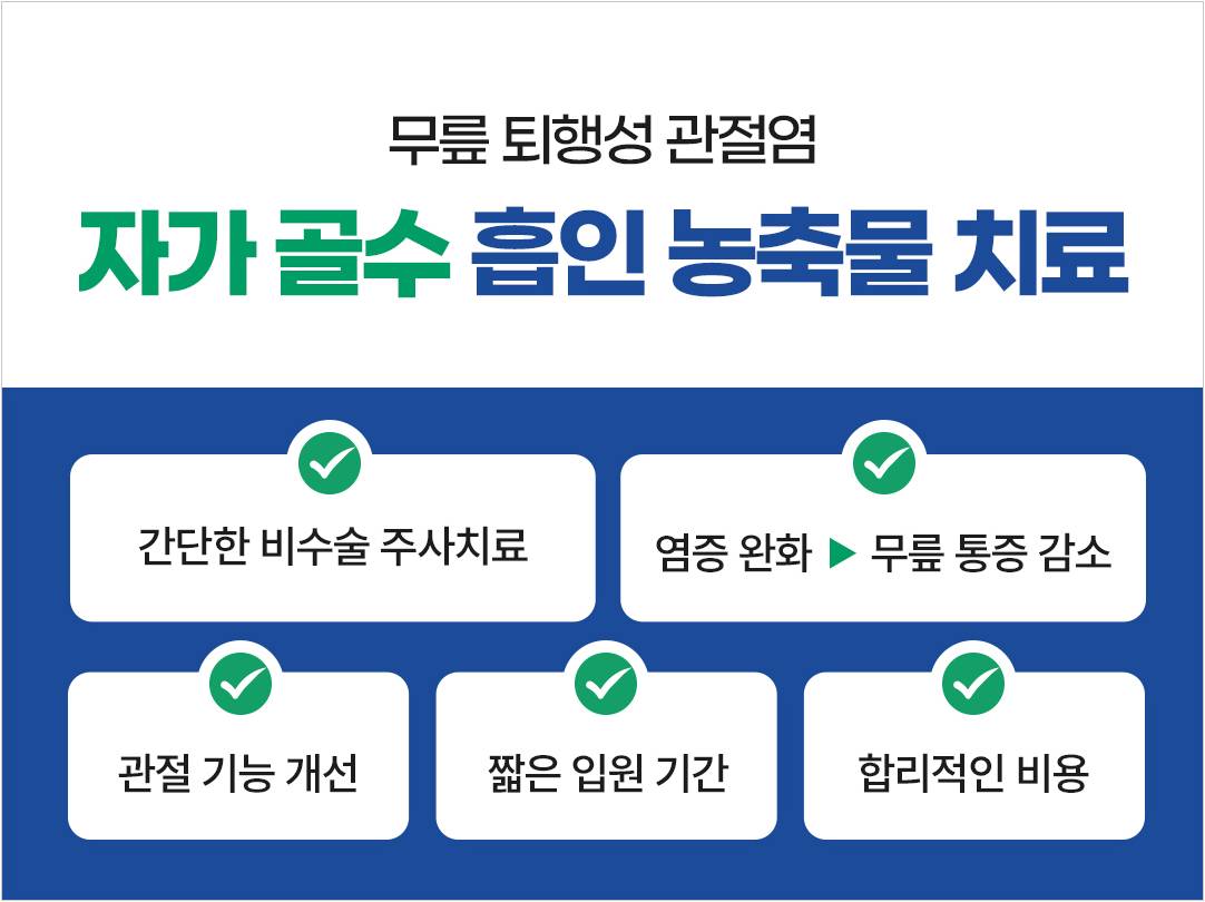 자가 골수 흡인 농축물 치료